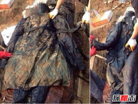 神秘的河南清朝干尸,项城挖出身着清朝官服干