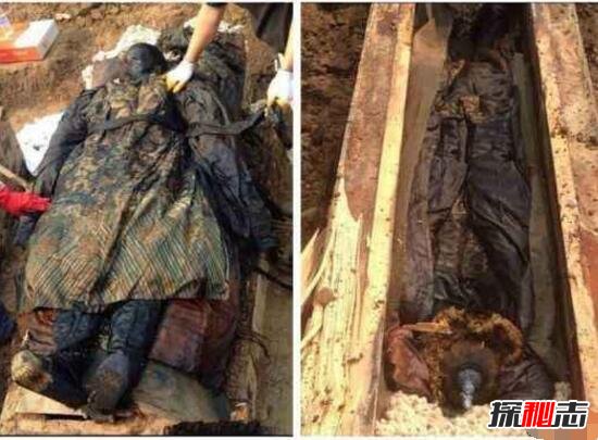 神秘的河南清朝干尸,项城挖出身着清朝官服干